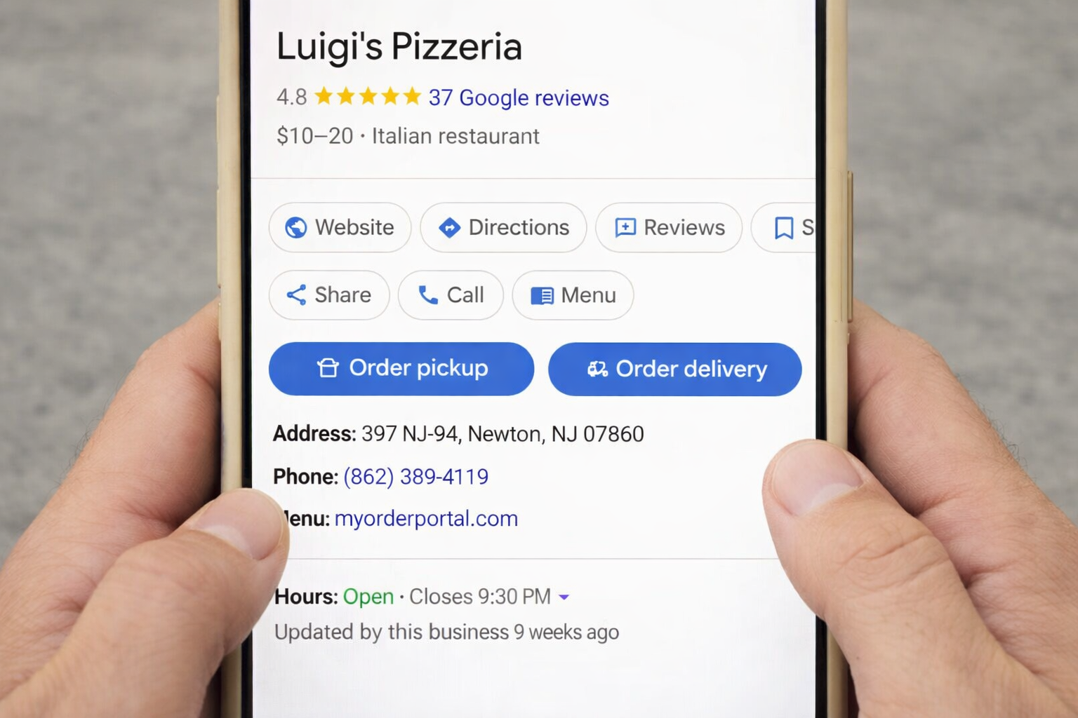Google Business Profile management